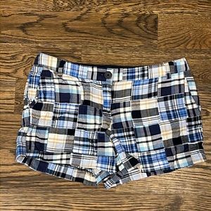 Ann Taylor Loft Madras Shorts size 8